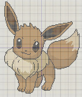 Buzy Bobbins: Emolga - Pokemon Cross stitch design