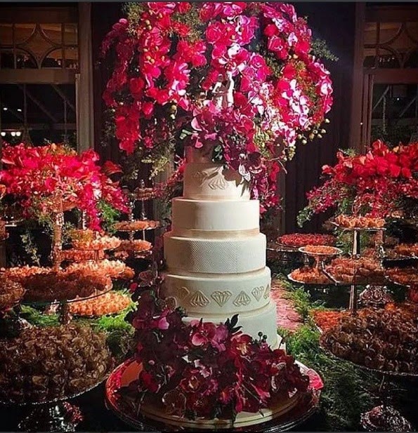 bolo casamento preta gil