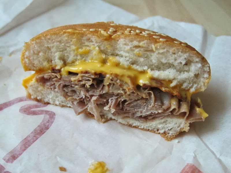 Review Arby's Jr. Bacon Cheddar Melt Brand Eating
