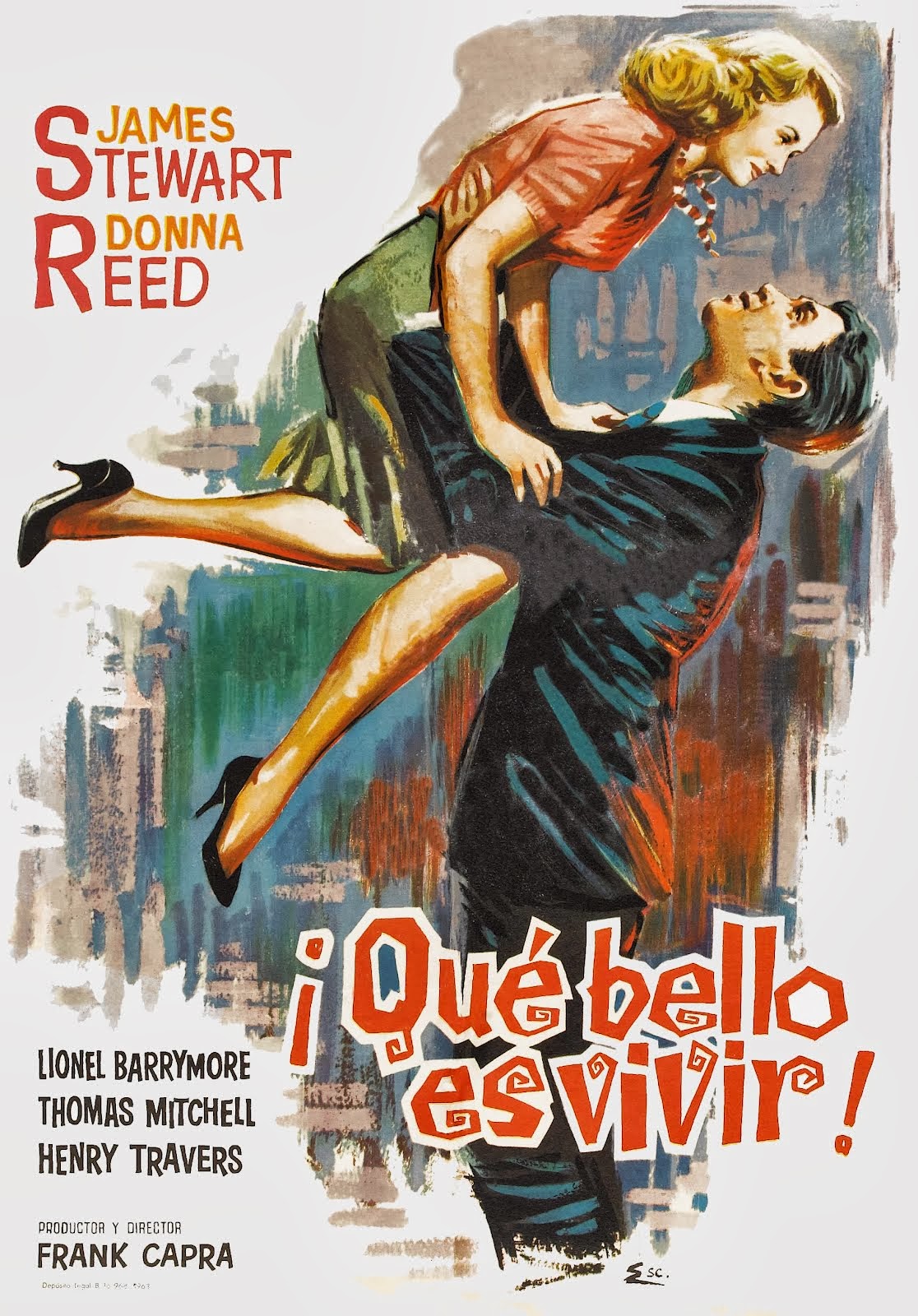 Cartel de 'Qué bello es vivir' bello, vivir, capra, cine, Frank