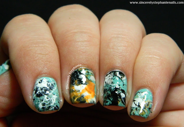 jackson pollock nail art