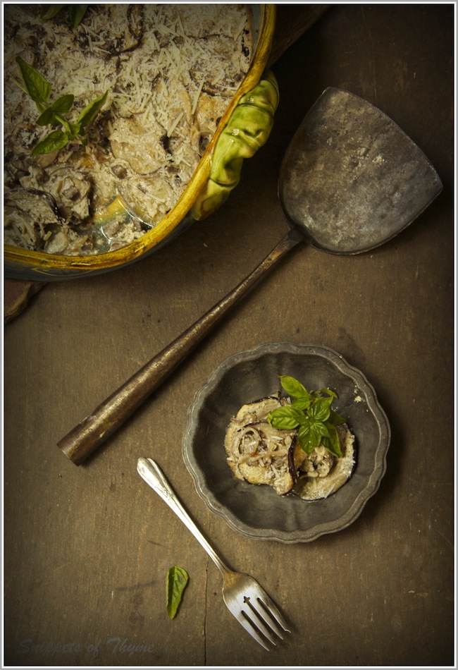 Thyme Eggplant Au Gratin