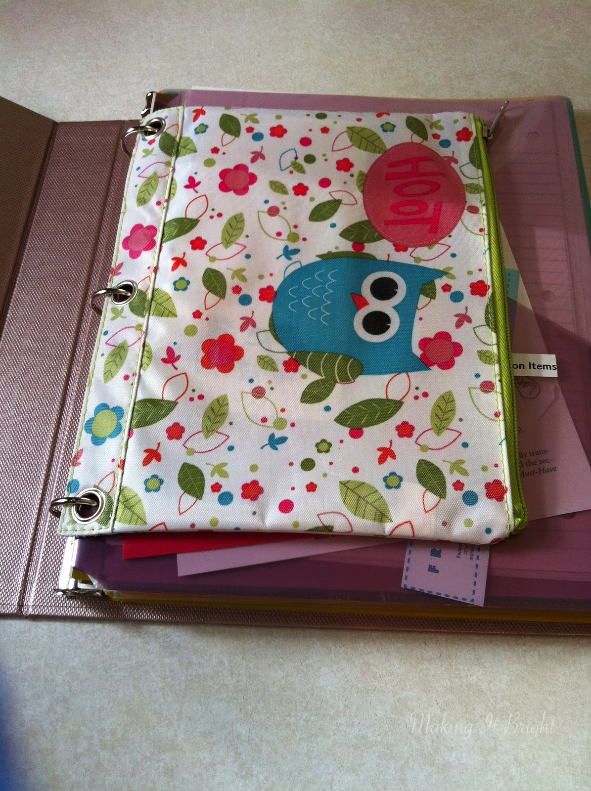 Making It Bright Organization Home Management Binder (UPDATE)