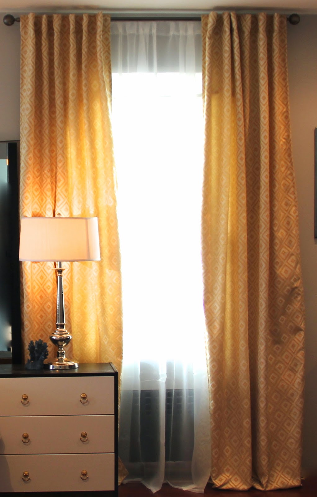Sheer Serendipity How to make a tab top curtain (DIY)