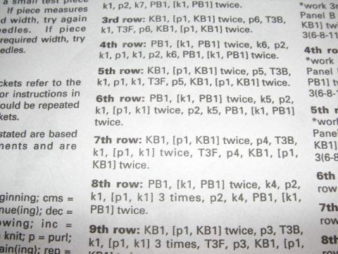 Knitting Galore: How to Read a pattern
