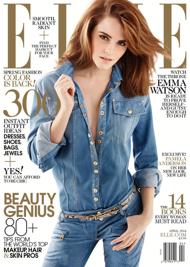 Emma Watson en portada de la revista Elle abril 2014 Emma Watson en portada de la revista Elle abril 2014