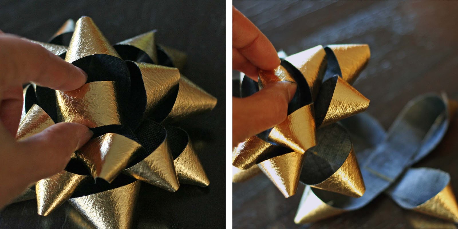 Make // Pleather Bows & Other Gift Wrap