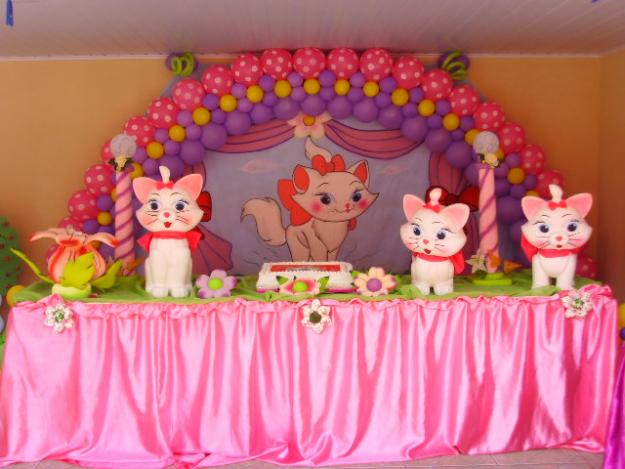 Gud Grud - Decoração de festa infantil do tema Gata Marie em Curitiba