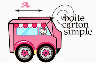 Caja de Coche de Hello Kitty para Imprimir Gratis. Caja de Coche de Hello Kitty para Imprimir Gratis.