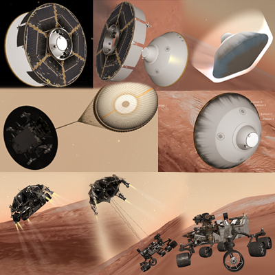 Eyes on the Solar System – MSL Landing Stages. NASA/JPL 2012.