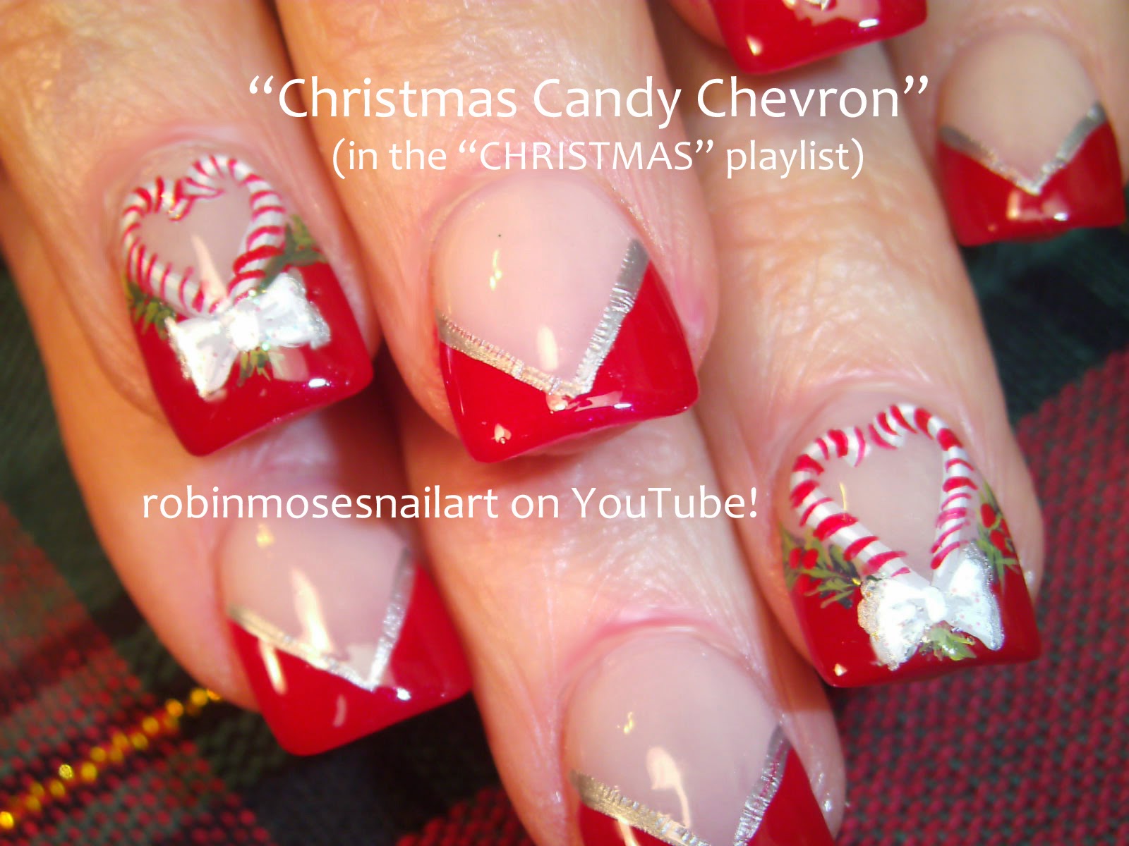 Robin Moses Nail Art Christmas Nails Xmas Nail Art Tutorials Christmas Diy Xmas Nails Easy Holiday For Beginners And Up