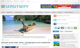 Sensitivity Blogger Template