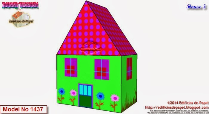 Happy Village by Edificios de Papel - Casita 5 Colecciona tus casitas de papel de Happy Village, descárgalas gratis