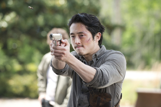 Steven Yeun como Glenn Rhee – The Walking Dead _ sexta temporada, Episode 1 – Photo Credit: Gene Page/AMC