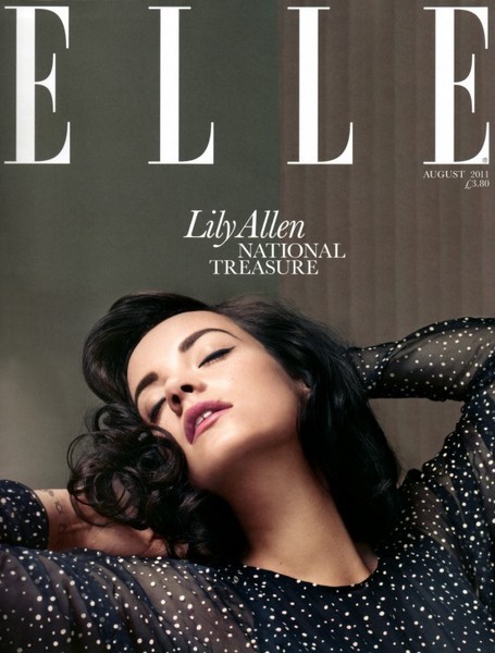 Lily Allen On Elle Magazine Cover Page