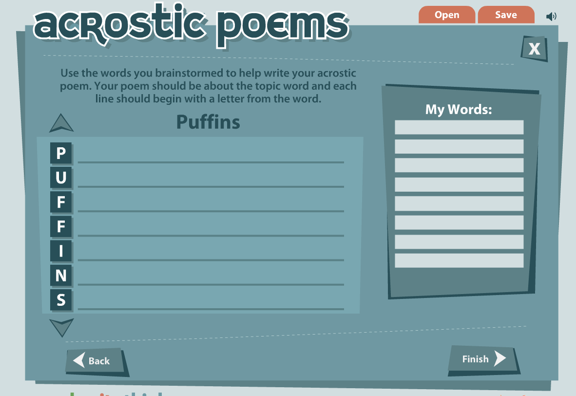 HTS 3rd Grade Technology Blog Acrostic Poems this Morning