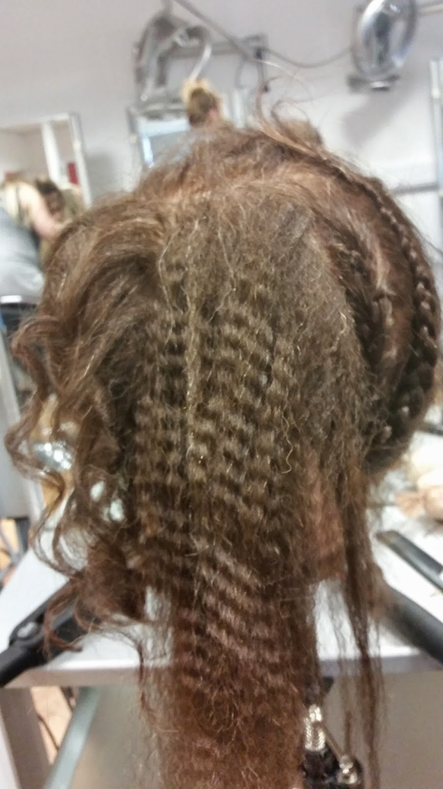 Hair design padding and shaping the hair