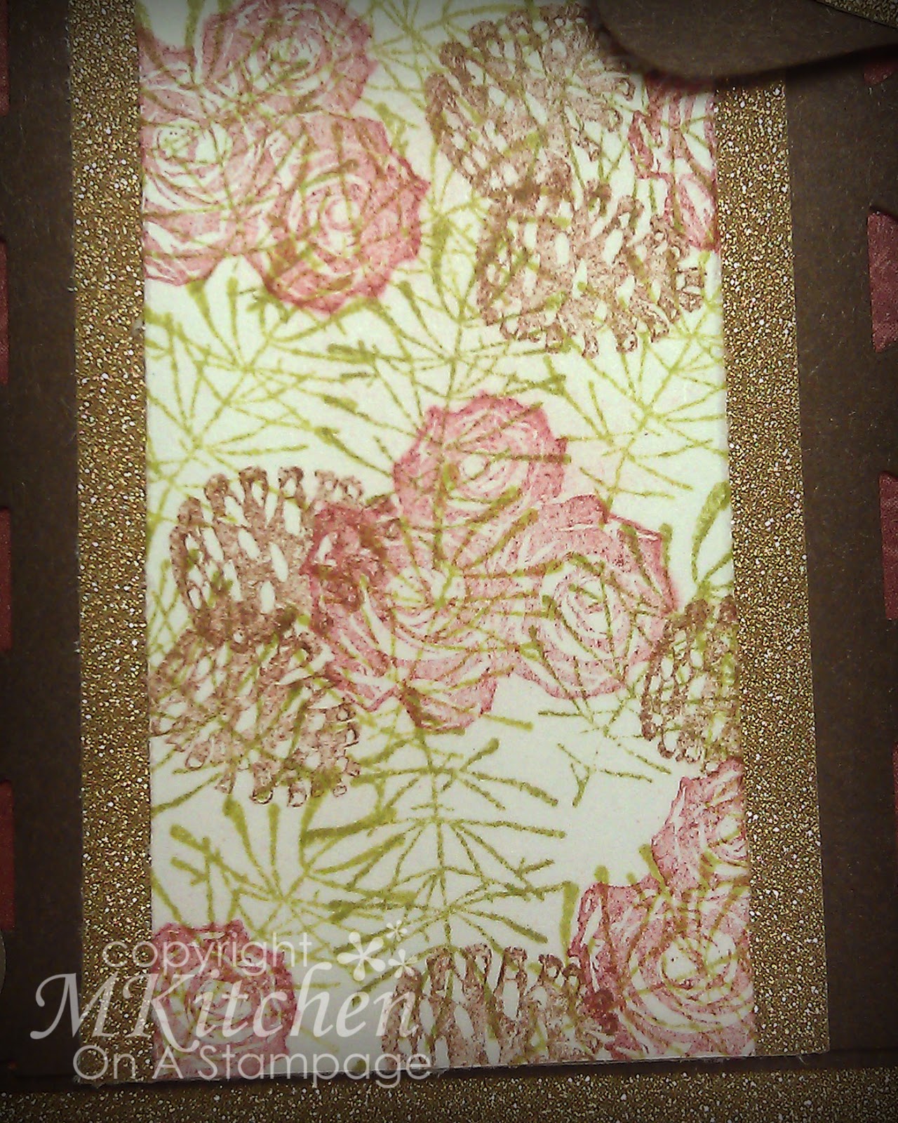 On A Stampage... Rubber Stamp Tapestry Christmas Roses