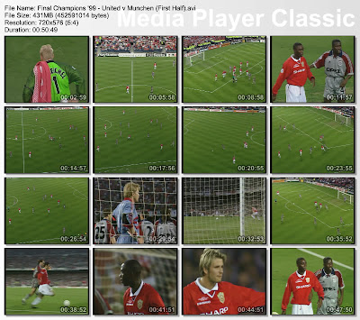 Video Legenda MU, Video Manchester United, Final Champions leauge 1999