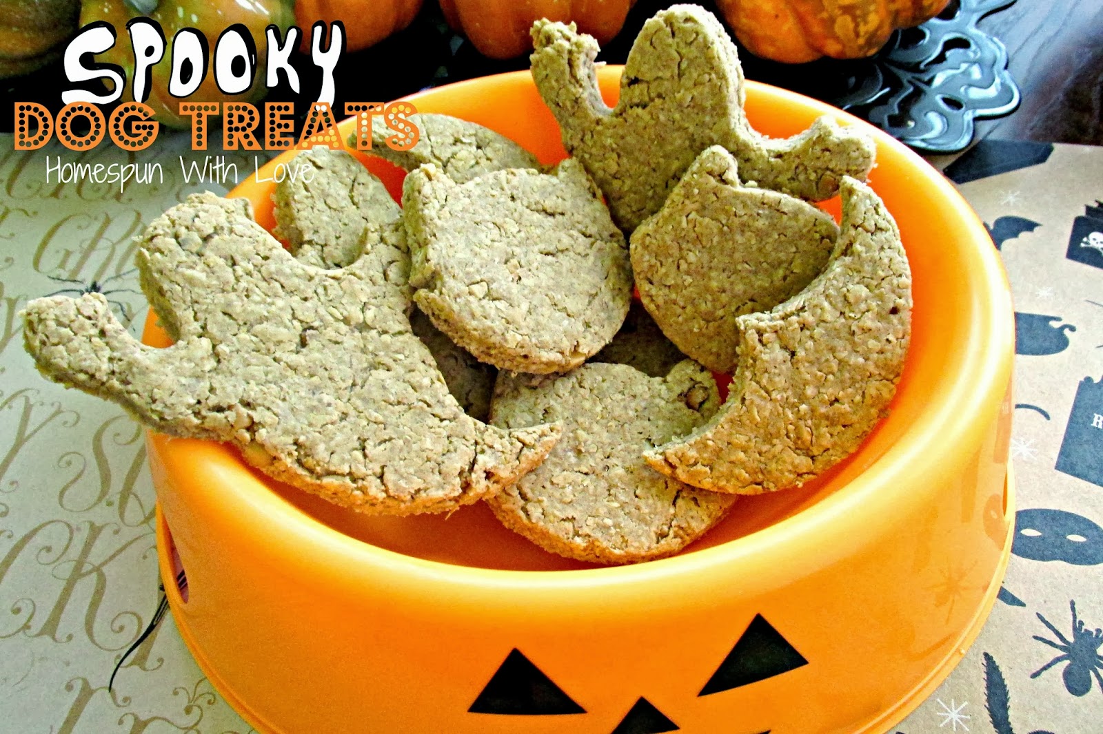 Homespun With Love Make Spooky Dog Treats For Halloween