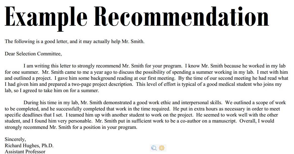 sample recommendation letter 3000: example recommendation ...