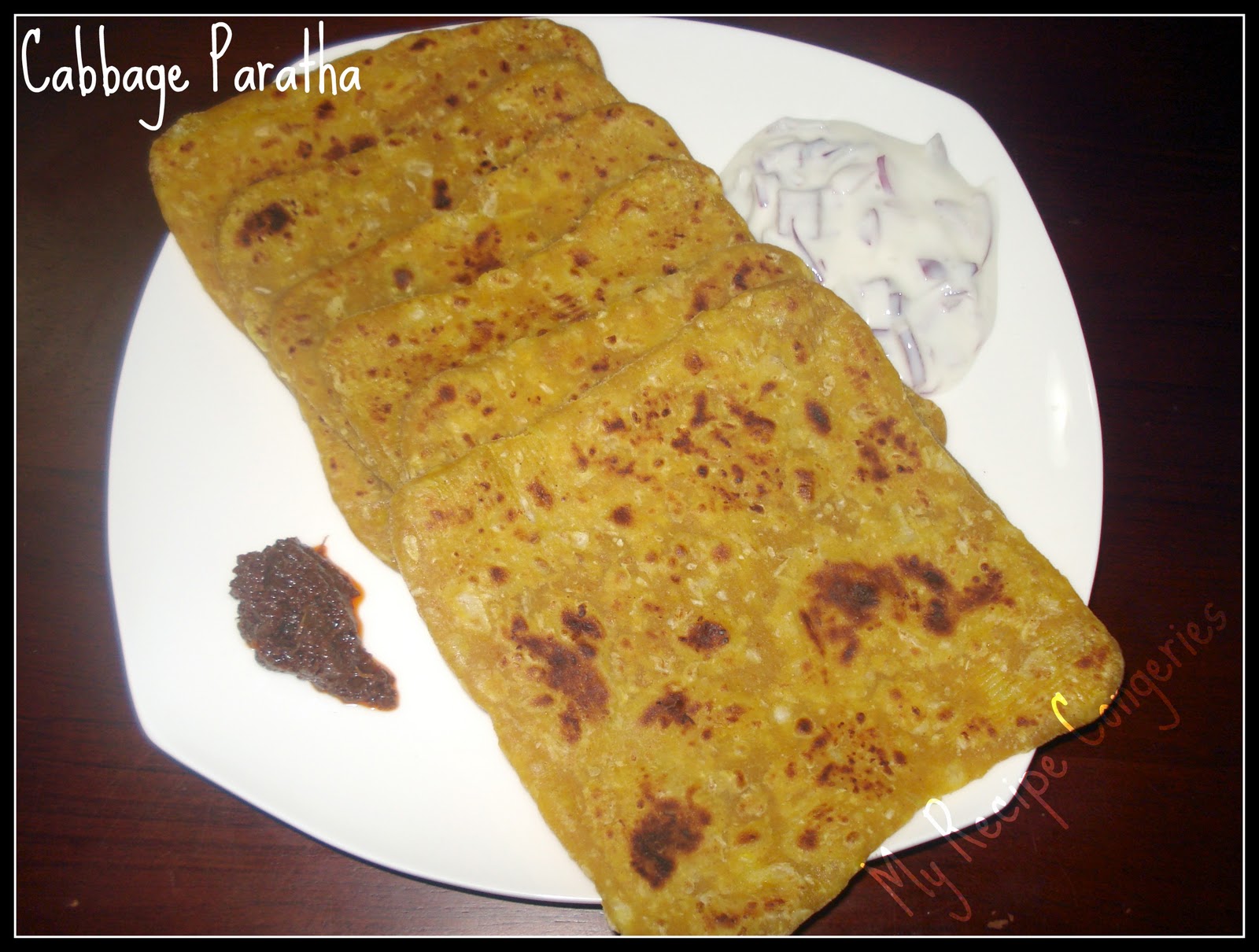 My Recipe Congeries Cabbage Paratha