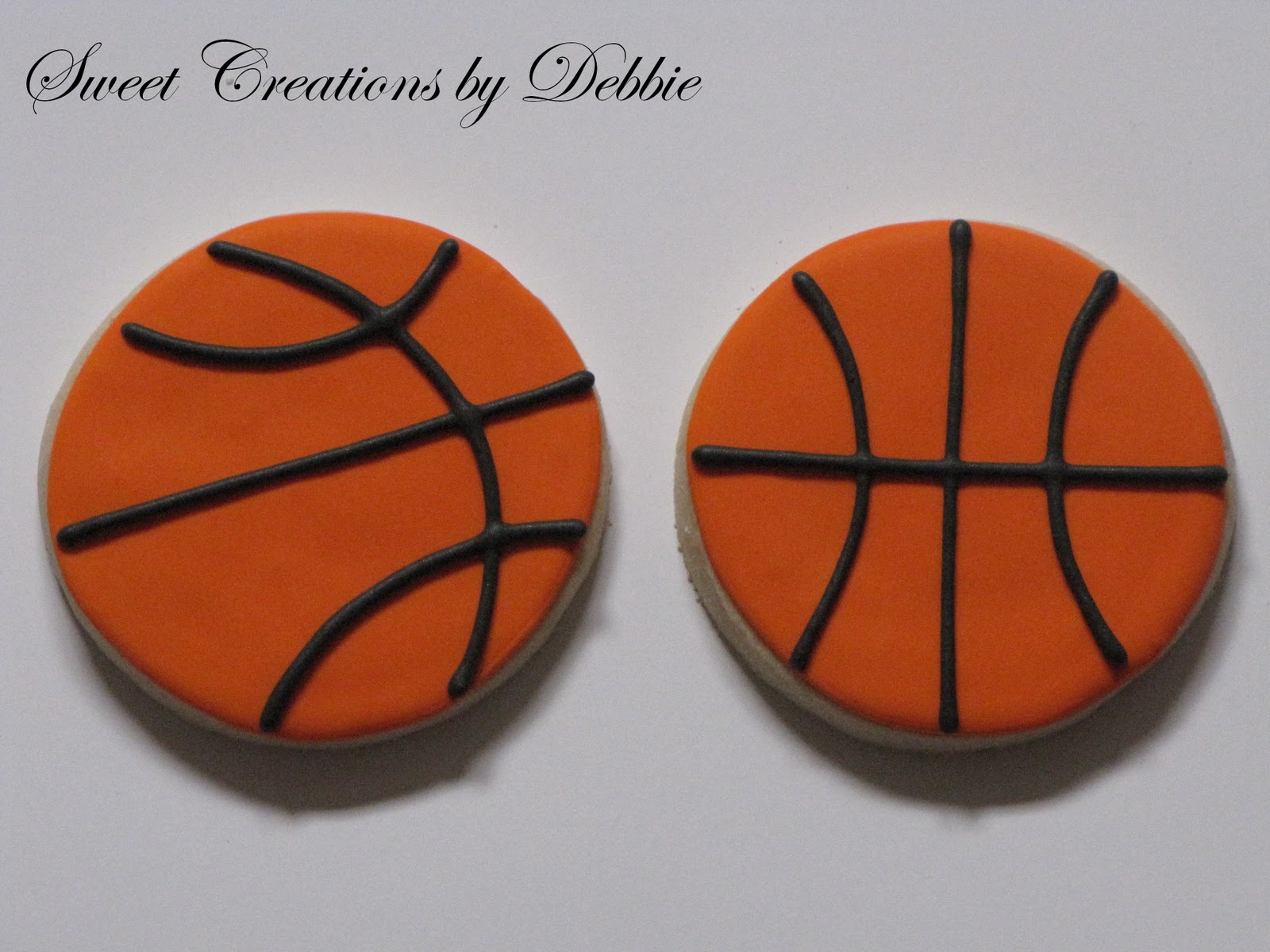 Sweet Creations by Debbie Basketball Cookies