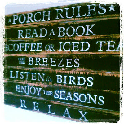 Porch Rules Sign