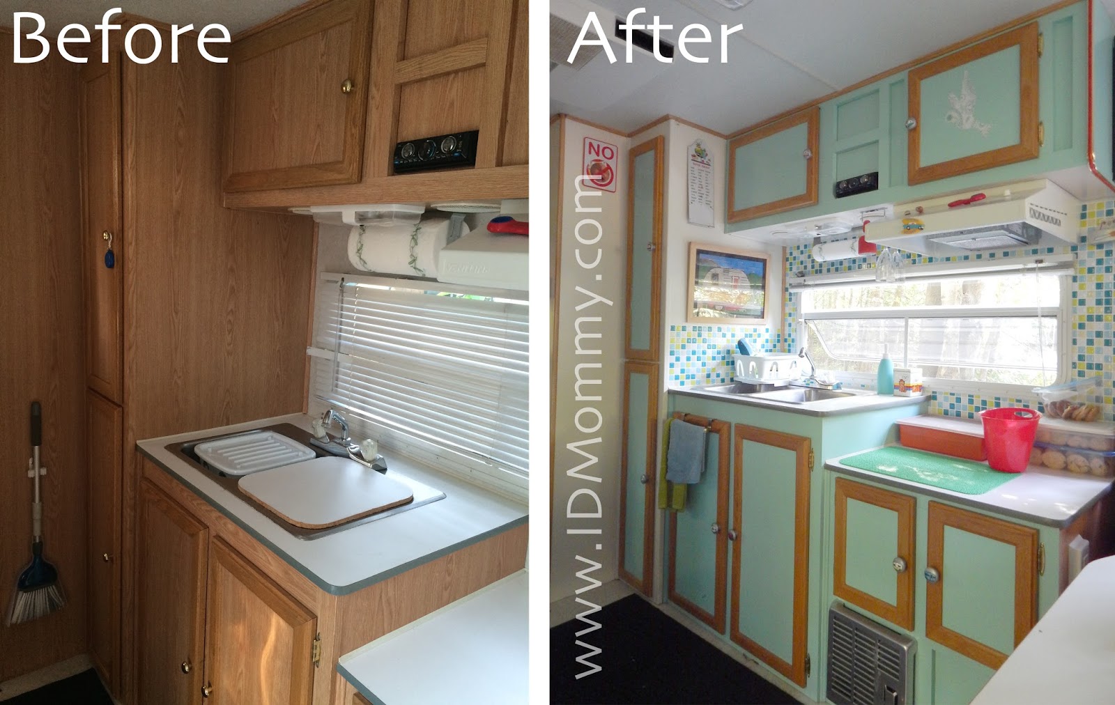 Kitchen AreaI Painted All The Fake Wood And Left Real Trim Kitchen AreaI Painted All The Fake Wood And Left Real Trim