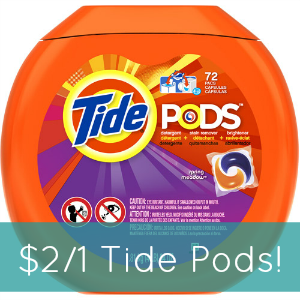High-Value $2/1 Tide Pods Coupon