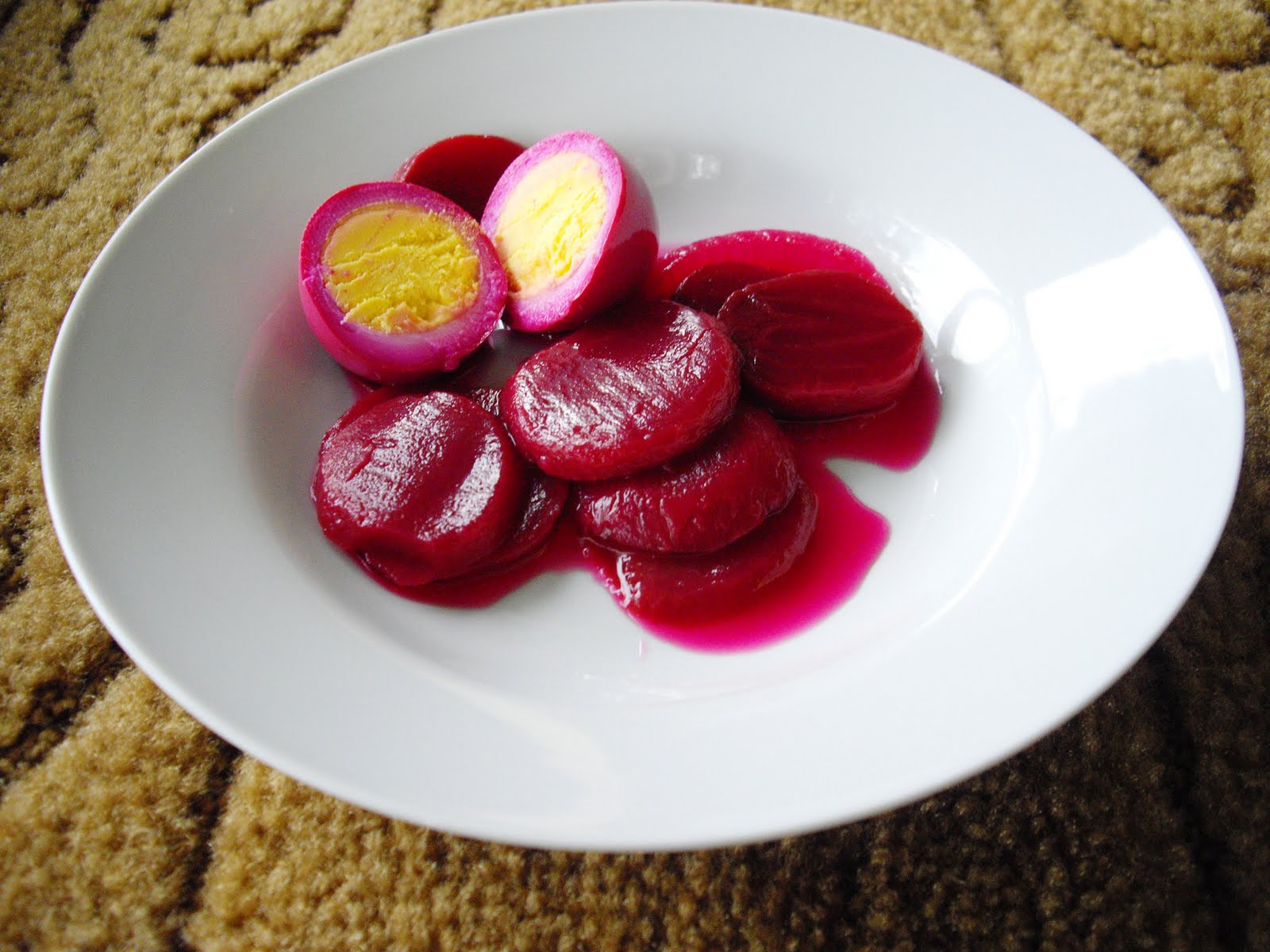 Pickled Beets and Eggs cooking ala mel