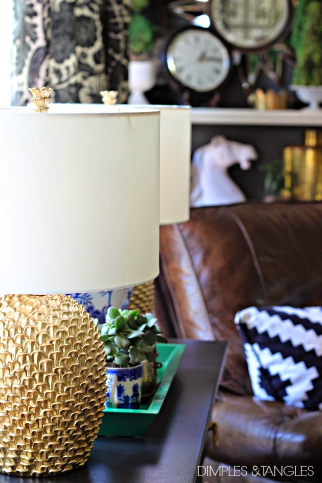 BRIGHTENING UP MUTED GOLD SPRAY PAINT OR RUB 'N BUFF? Dimples and