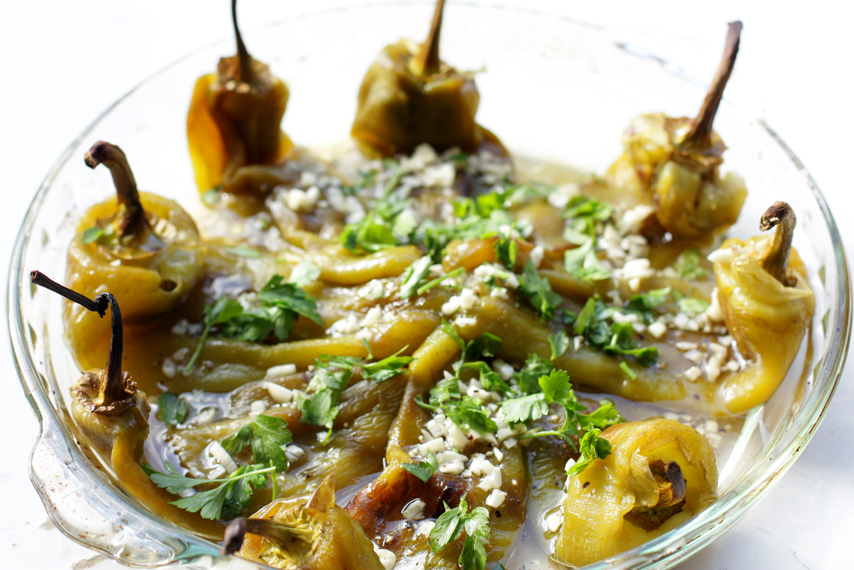 Dolce Fooda Roasted Cubanelle Peppers with Garlic Dressing (Lučene