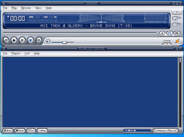 Tampilan antar muka Winamp Tampilan antar muka Winamp