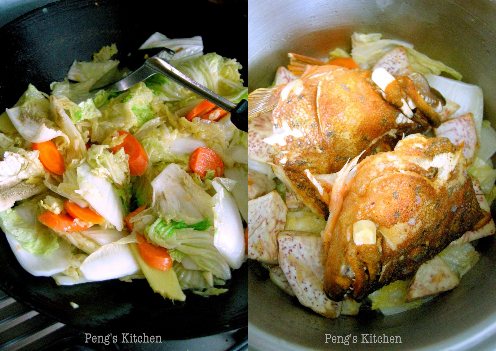 Peng's Kitchen Braised Cabbage Fish Head