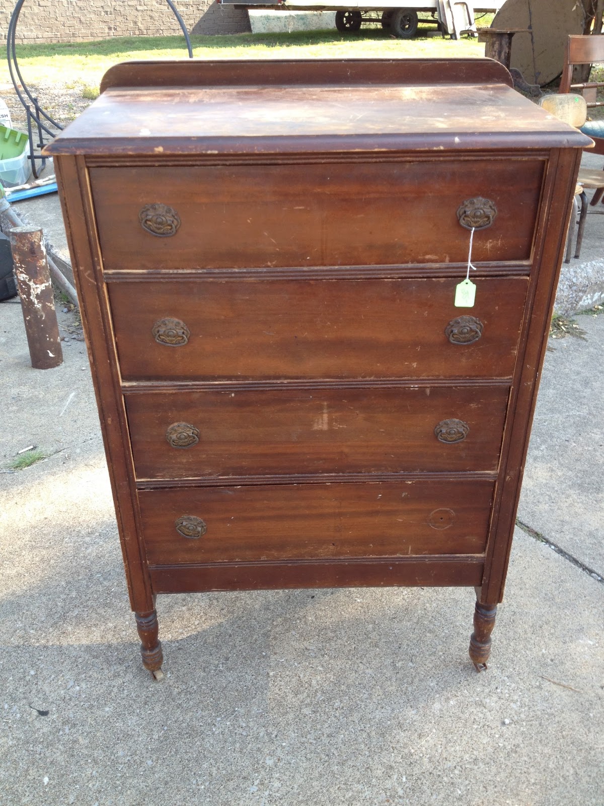 The Painted Chest Antique Highboy Dresser Before And After