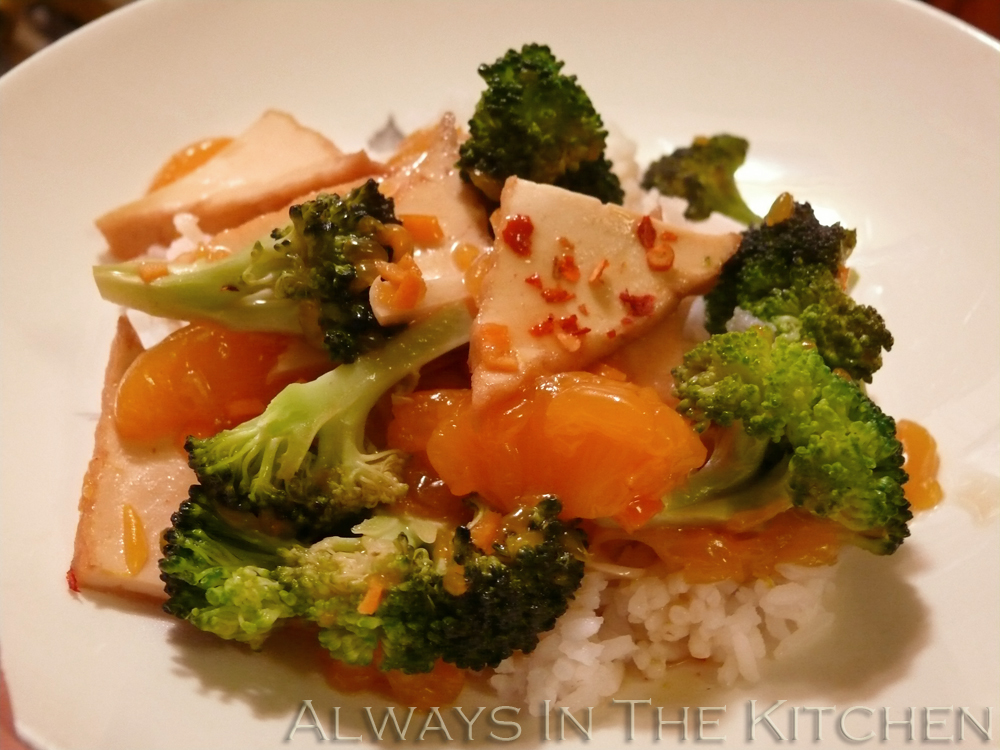 Dawna in the Kitchen Spicy Orange Tofu with Broccoli