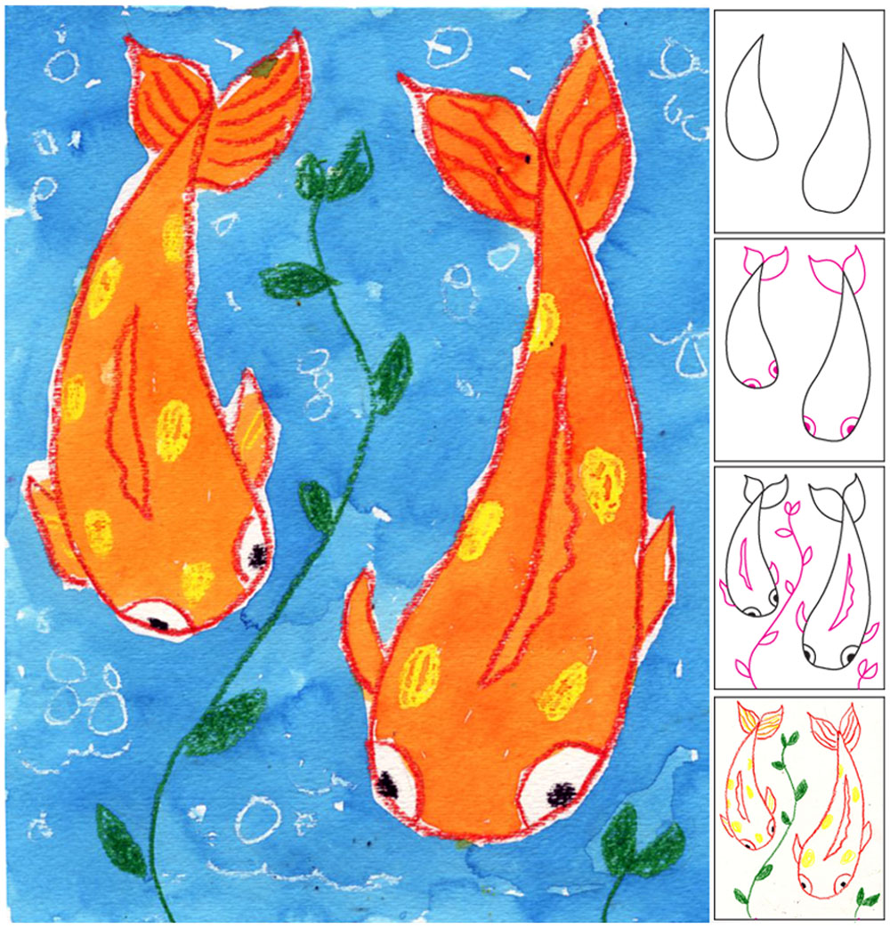 Kids Fish Drawings