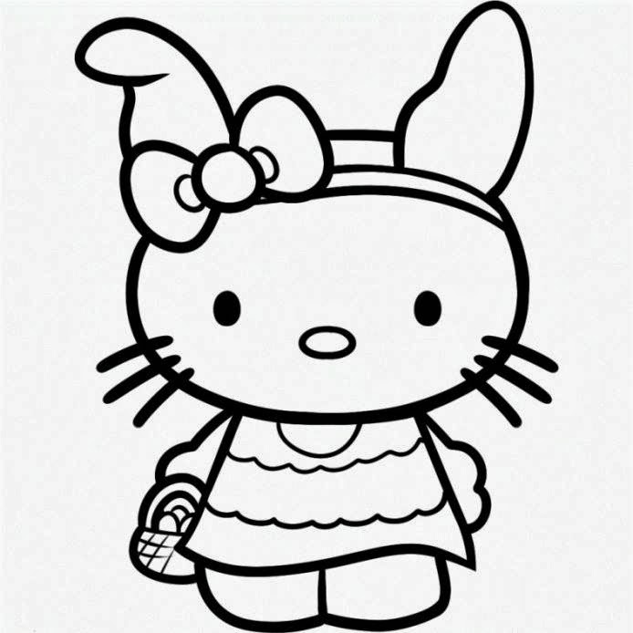 Printable Coloring Pages Free Hello Kitty Printable Coloring Pages