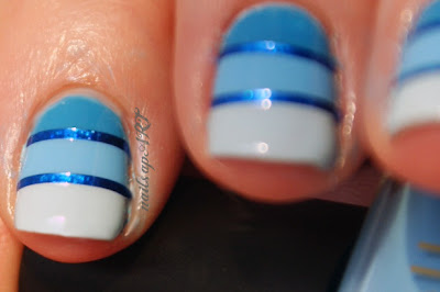 Blue Gradient Nails