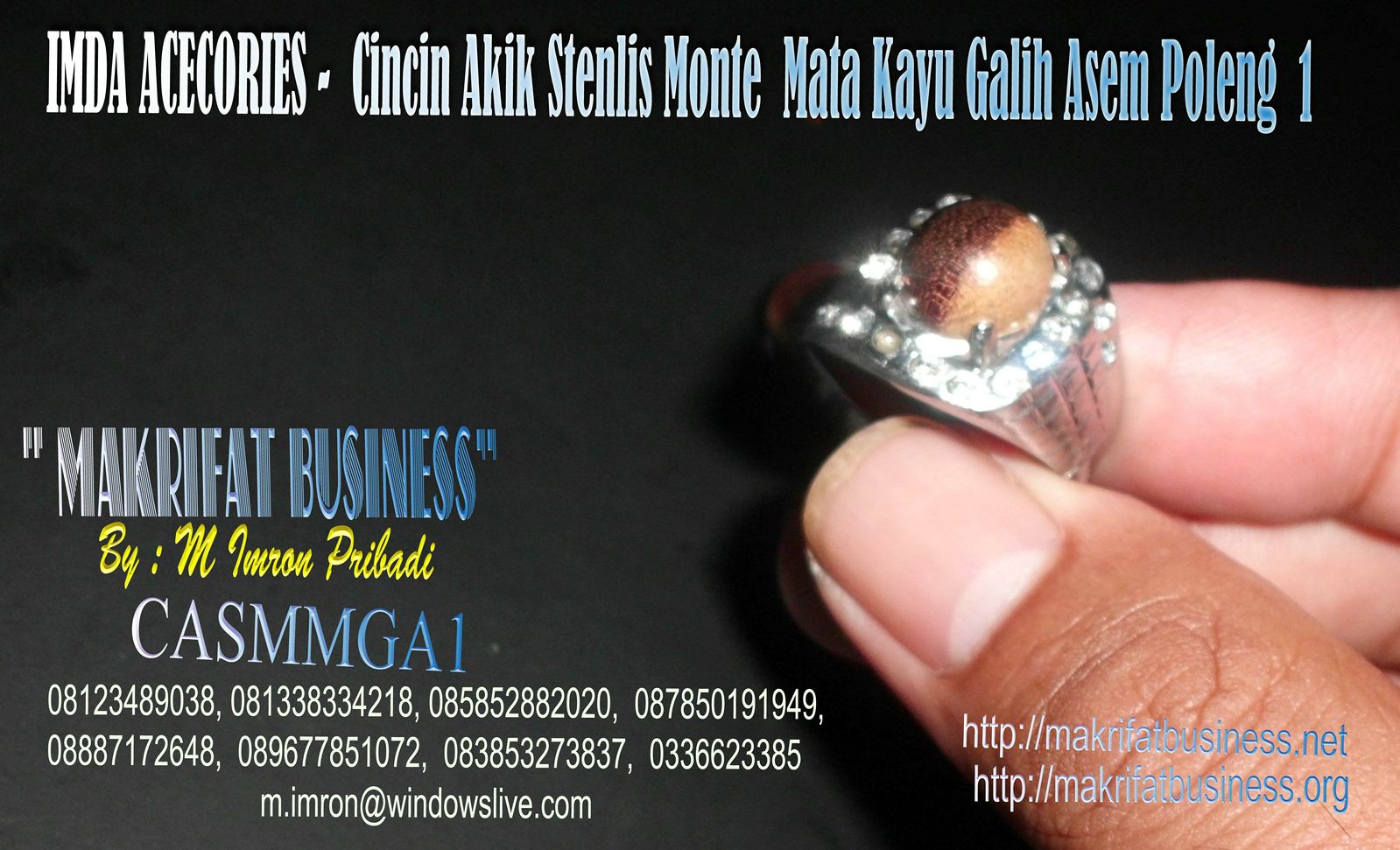 cincin akik stenlis monel model monte mata kayu galih asem cincin akik stenlis monel model monte mata kayu galih asem