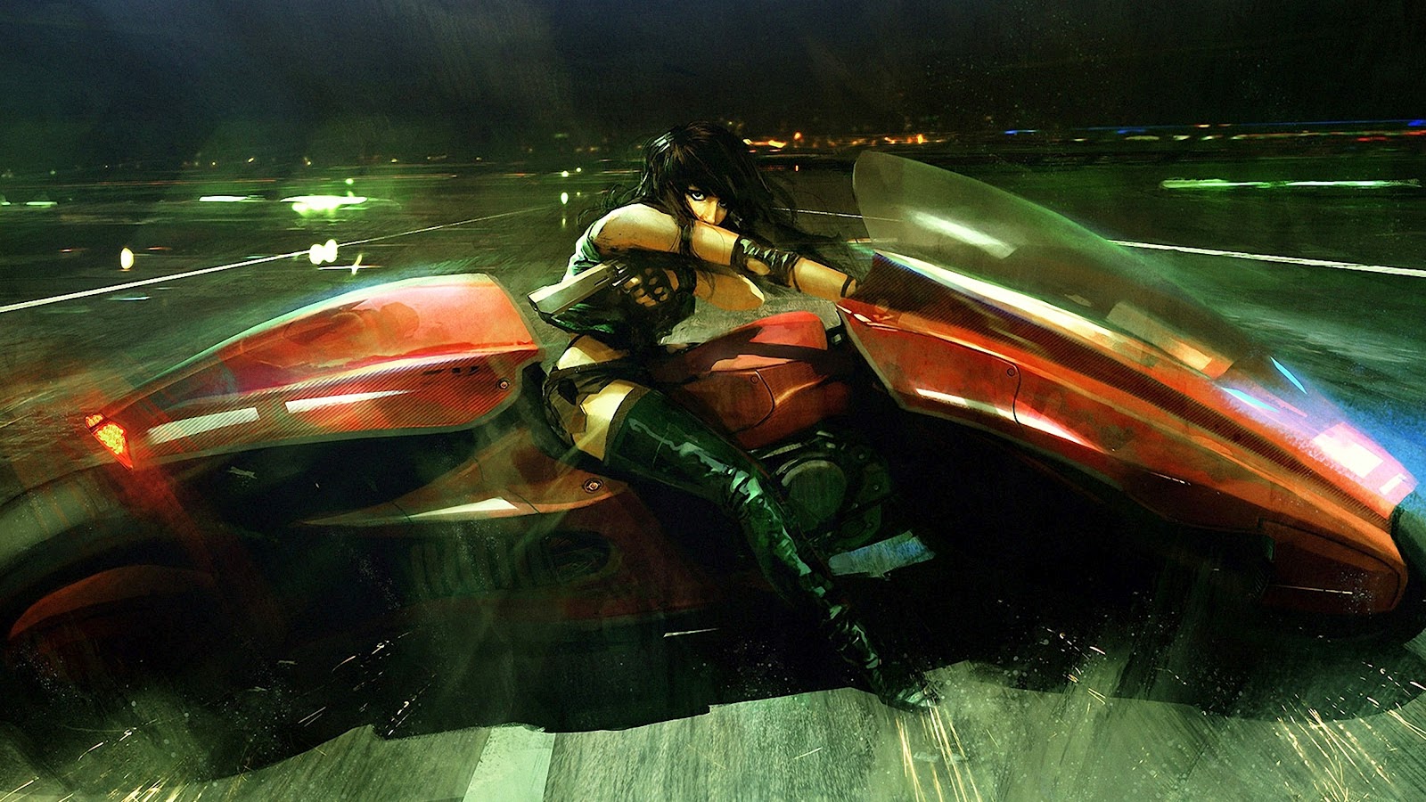 Jial's Armory Akira+anime+sci+fi+futuristic+motorcylce+jet+motorbike+hoverbike+bike+concept+design+art+sexy+female+rider+1