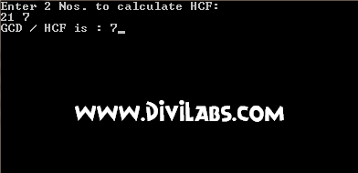 C Program To Find Gcd Of Two Numbers Using Function