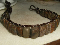Natural Stone and Leather Bracelet