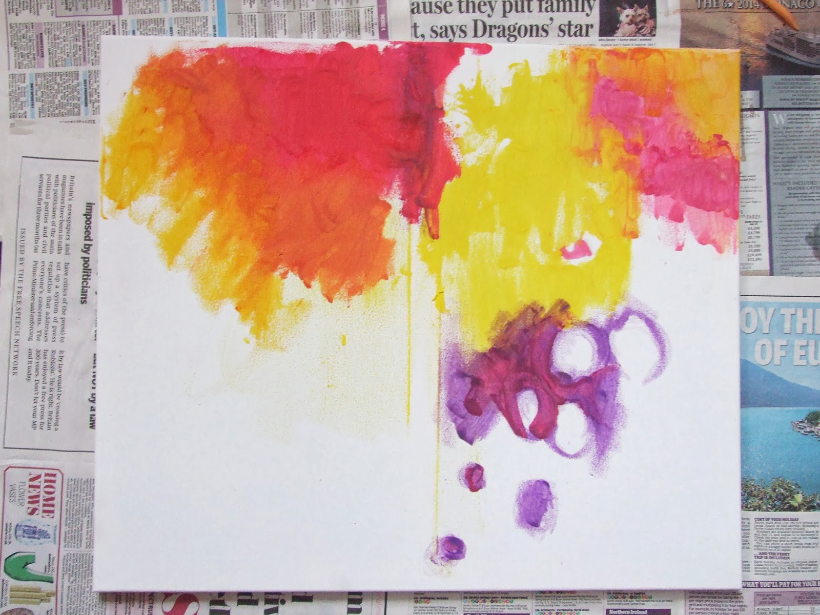 PAINTING WITH MELTED CRAYONS. Gathering Beauty