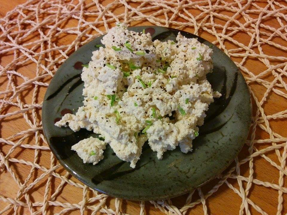 The Fattest Vegan Ever Vegan Cottage Cheese with Chives