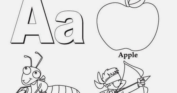 Kids Page: Letter A | Alphabet Letters Printable Worksheet for Kids