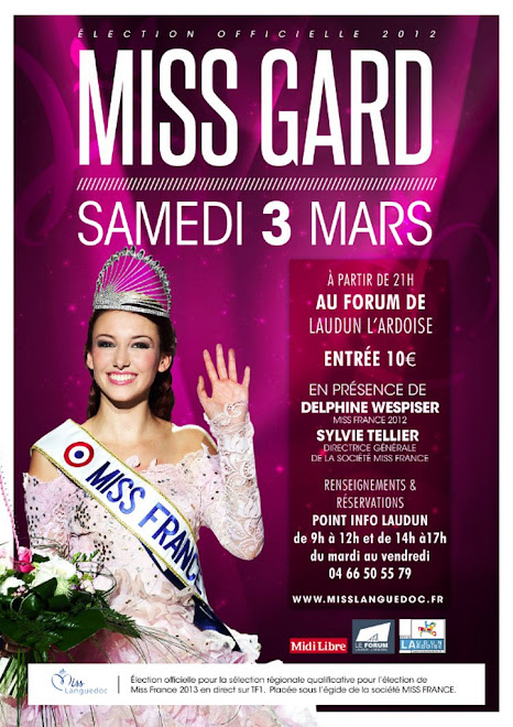 Affiche de l'Election Miss Gard 2012