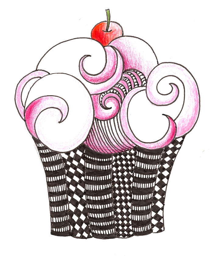 artyful Cupcake Zentangle