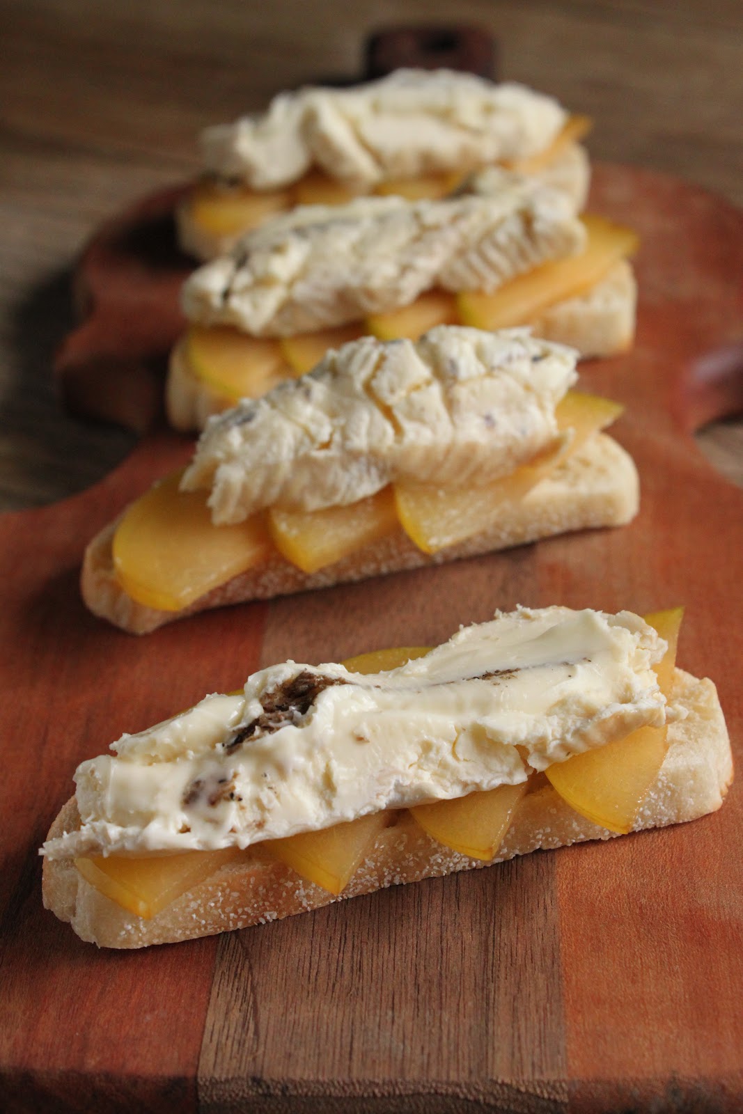 Brie with truffles and truffle honey